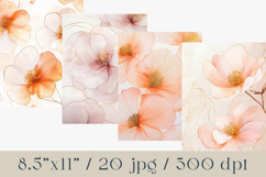 Blush and Soft Floral Backgrounds, 20 JPG Product Image 2