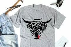Highland Longhorn cow SVG DXF EPS PNG Product Image 3