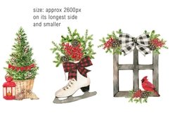 Watercolor Winter Arrangement Clipart Product Image 2