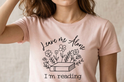 Leave Me Alone I’m Reading SVG Book Lover Quote Product Image 3