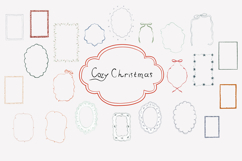 Cozy Christmas Watercolor Frames and Backgrounds Product Image 2