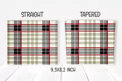 Buffalo plaid tumbler Sublimation. 20 oz, PNG. Product Image 2