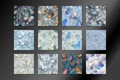 Glass butterflies 12 JPG Seamless pattern Product Image 2