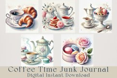 Coffee Time Junk Journal, 20 jpg files Product Image 3