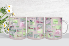 Coffee mug wrap, kind words png Product Image 5