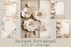 Soft Beige Touch-Junk Journal Printable Paper-40 jpg Product Image 3