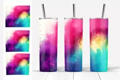 Colorful Paints Tumbler Sublimation. Tumbler Designs 20oz Product Image 4