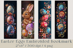 Easter Eggs Embroided Bookmarks Set, 4 png Product Image 1