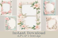 Soft Pastel Junk Journal Printable Paper- 40 jpg files Product Image 3