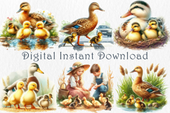 Duck Family Clipart 20 PNG. Product Image 3
