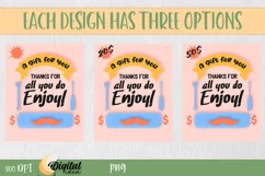Money Card PNG Designs father's day. Printable Gift for Dad Product Image 4