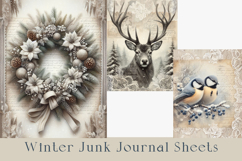 Winter Forest Junk Journal Pages, 12 jpg Product Image 3