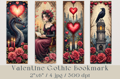 Valentine Gothic Bookmark, 4 jpg Product Image 1