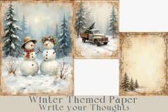 Forest Winter Junk Journal Pages. 12 jpg Product Image 3