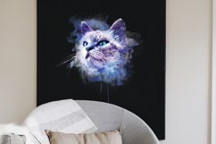Cat Kitten Watercolor Sublimation Clipart PNG JPG Product Image 3