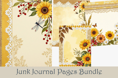 Fall Sunflower Printable Paper - 60 jpg Product Image 3