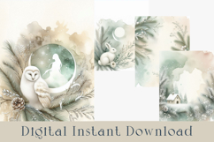 Winter Junk Journal Pages Bundle. 60 jpg Product Image 3