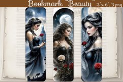 Bookmark Beautiful Girl - 3 png files Product Image 1