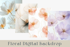 Blush and Soft Floral Backgrounds, 20 JPG Product Image 3