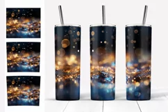 Glitter Tumbler Sublimation. Gold Bokeh Tumbler Designs 20oz Product Image 4