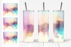 Glitter Tumbler Sublimation. Watercolor Tumbler Designs 20oz Product Image 4