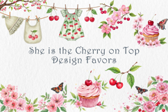 Cherry On Top. Kids Clothes Clipart. 20 png Product Image 3