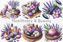 Lavender Spa Clipart Bundle, 25 png Product Image 3