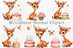 Cute Baby Deer Clipart Bundle, 25 png Product Image 3