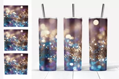 Glitter Tumbler Sublimation Purple Teal Tumbler Designs 20oz Product Image 5