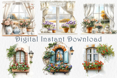 Country Cottage Clipart, 20 png Product Image 3