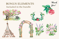 French Garden Watercolor Clipart Bundle Product Image 2