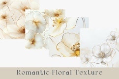 Cream and Gold Floral Digital Paper, 20 jpg Product Image 3