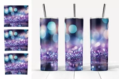 Glitter Tumbler Sublimation. Lilac Blue Tumbler Designs 20oz Product Image 4
