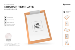 Clipboard Mockup Template Photoshop Product Image 1