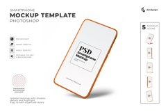 Smartphone Mockup Template Photoshop Product Image 1