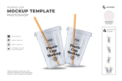 Plastic Cup Mockup Template Photoshop Product Image 1