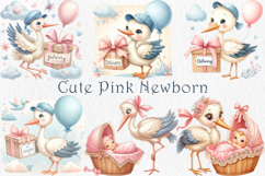 Watercolor Baby Shower Clipart, 25 PNG Product Image 4