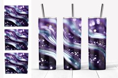 Glitter Tumbler Sublimation. Lavender Stripes Tumbler PNG Product Image 4