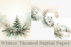 Winter Junk Journal Pages Bundle. 60 jpg Product Image 4