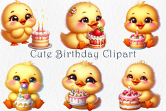 Cute Duckling Girl Clipart, 30 PNG Product Image 4