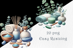 Eucalyptus Spa Clipart, 20 png Product Image 4