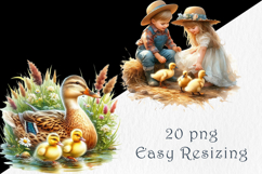 Duck Family Clipart 20 PNG. Product Image 4