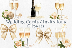 Prosecco &amp; Pearls Clipart, 25 png Product Image 4