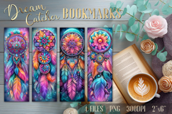 Dream Catcher Printable Bookmarks | Bookmark Sublimation PNG Product Image 1