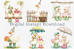 Spring Silly Goose Clipart, 40 png Product Image 4