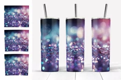 Glitter Tumbler Sublimation. Lilac Blue Tumbler Designs 20oz Product Image 5