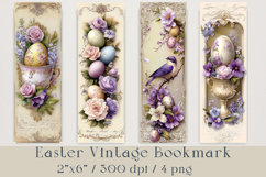 Easter Victorian Bookmark Bundle, 4 png Product Image 1