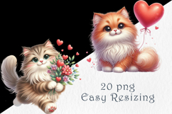 Valentine Kitten Clipatr, 20 png Product Image 4