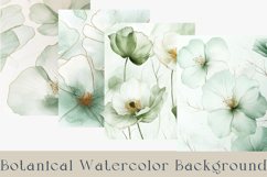 Sage Green Floral Background, 20 jpg Product Image 4