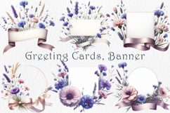 Lavender and Cornflowers Clipart, 30 png Product Image 4
